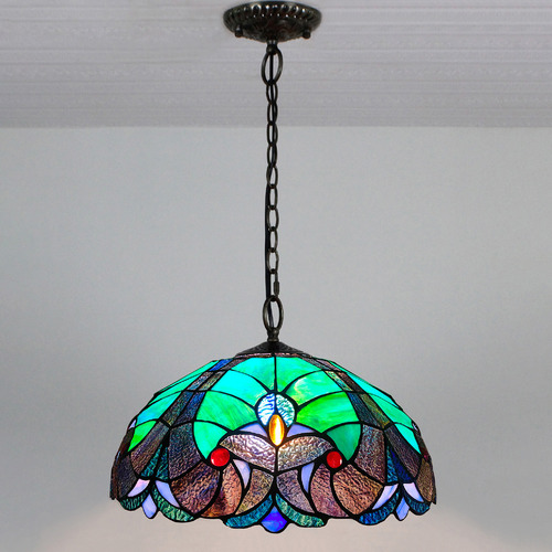 Leaded glass pendant deals light